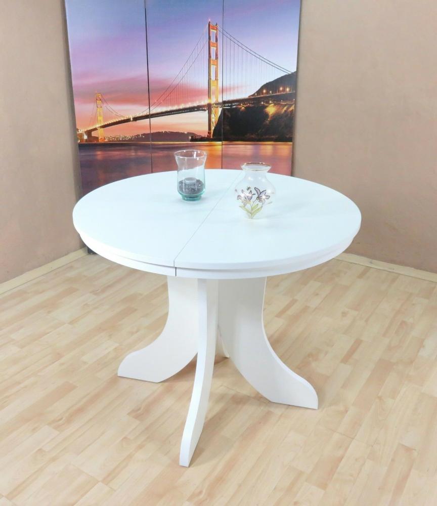 Auszugtisch rund Esstisch Esszimmertisch Küchentisch ausziehbar erweiterbar Bild 1