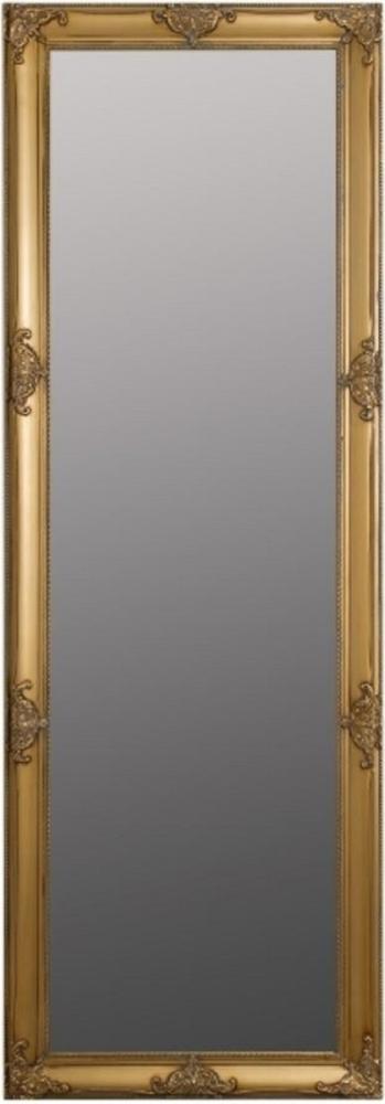Casa Padrino Barock Wandspiegel Gold 65 x H. 190 cm - Handgefertigter Barock Spiegel mit Holzrahmen und wunderschönen Verzierungen Bild 1