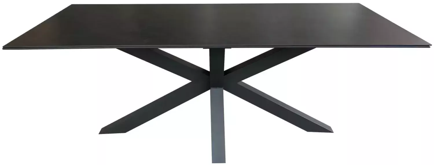 Tisch Malaga 180x90cm dark grey Aluminium Bild 1