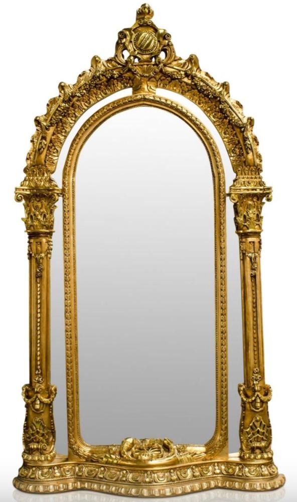 Casa Padrino Barock Standspiegel Gold 134 x H. 257 cm - Edel & Prunkvoll Bild 1