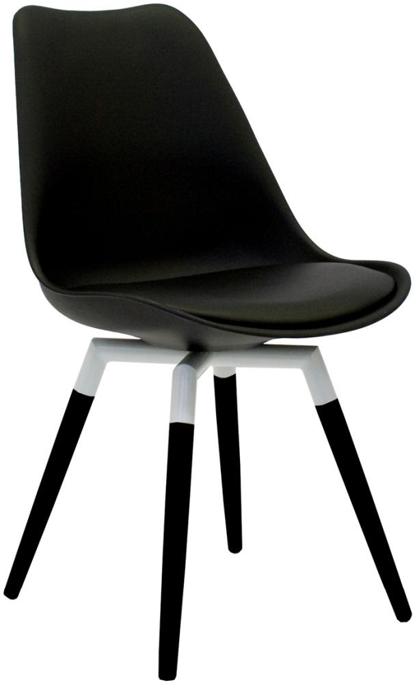 'Olbia Retro Style' Stuhl, schwarz Bild 1