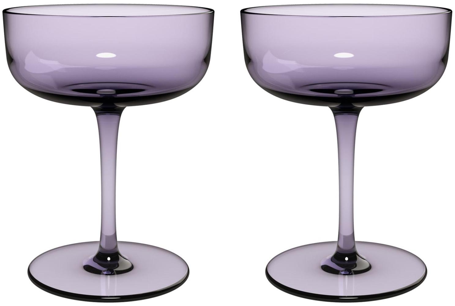 like. by Villeroy & Boch Like Glass Sektschale / Dessertschale 100 ml 2er Set Lavender - DS Bild 1