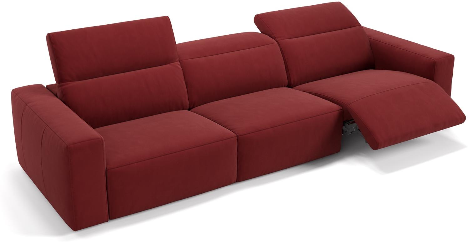 Sofanella Stoffsofa LENOLA Dreisitzer Stoffgarnitur XXL-Couch in Rot Bild 1