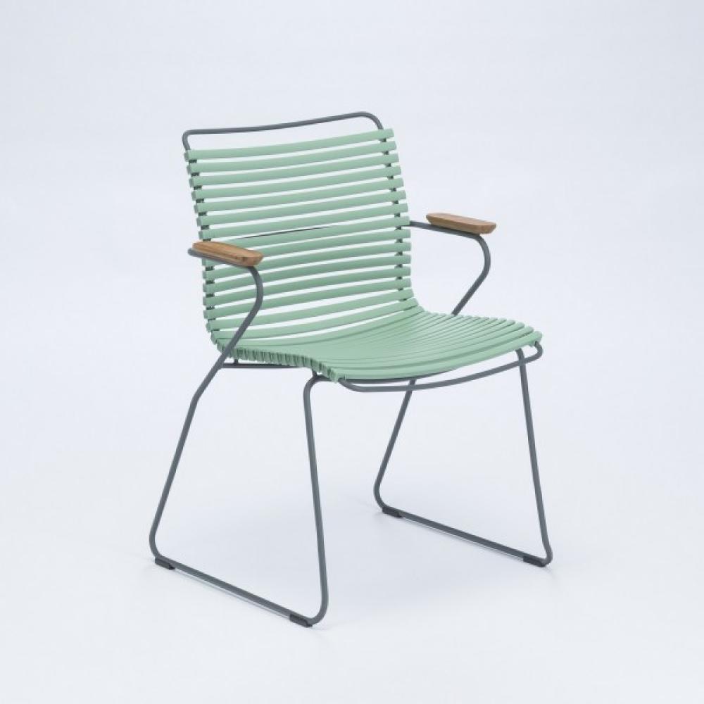 Outdoor Stuhl Click mit Armlehne pastellgrün Bild 1