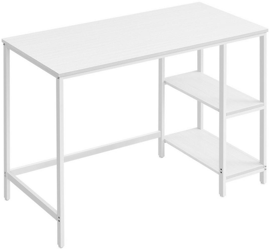 VASAGLE Schreibtisch Computertisch, Bürotisch mit 2 Ablagen, 50 x 100 x 76 cm Bild 1