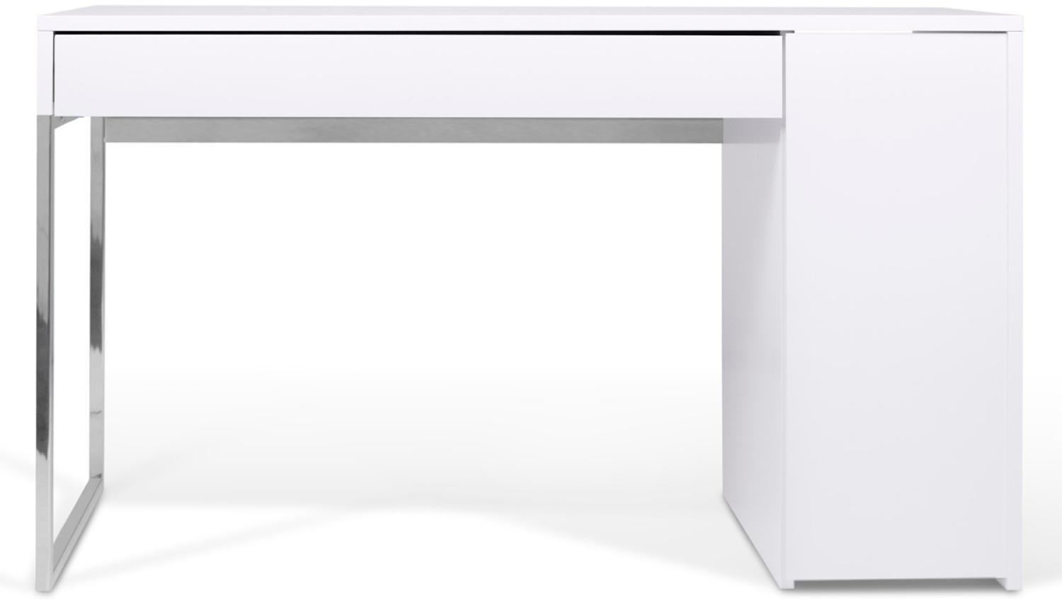 Schreibtisch - Prado - Weiß/ Silber Bild 1