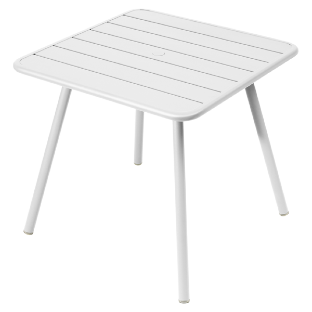 Luxembourg Tisch 80x80 4-Beine Baumwollweiß Bild 1