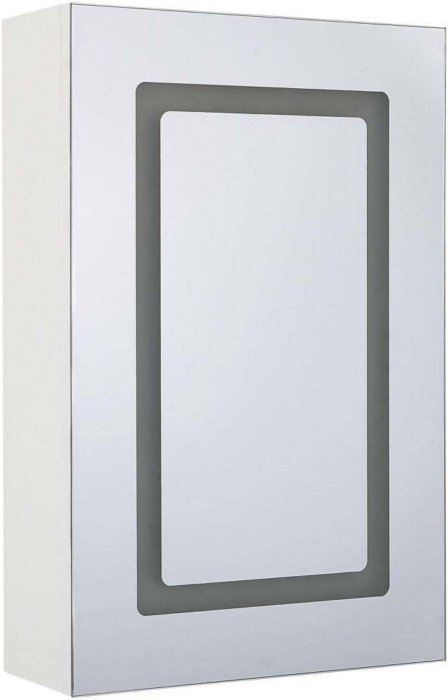 Bad Spiegelschrank weiß / silber mit LED-Beleuchtung 40 x 60 cm CONDOR Bild 1