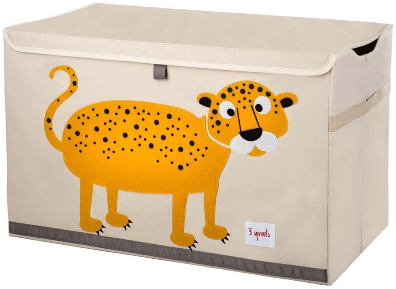 XL Aufbewahrungskiste fürs Kinderzimmer, Leopard, 38 x 61x 37 cm, von 3 sprouts Bild 1