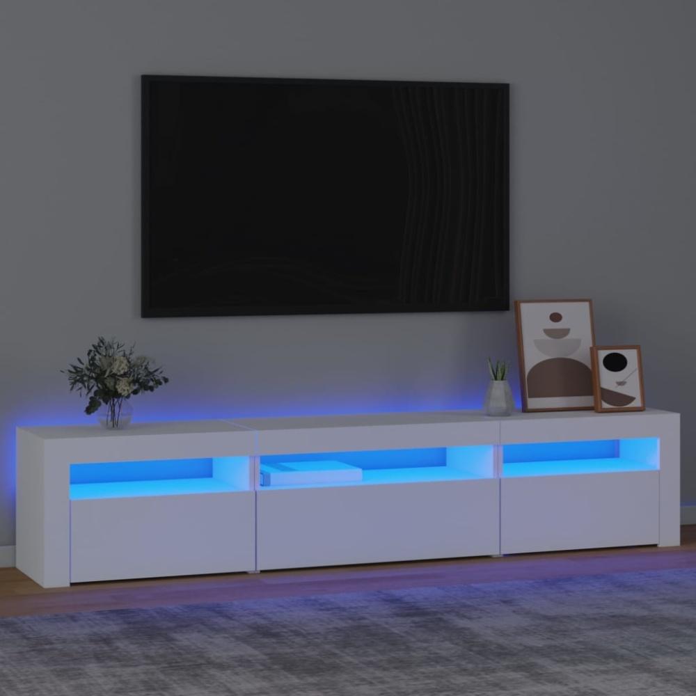 TV-Schrank mit LED-Leuchten Weiß [3152738] Bild 1
