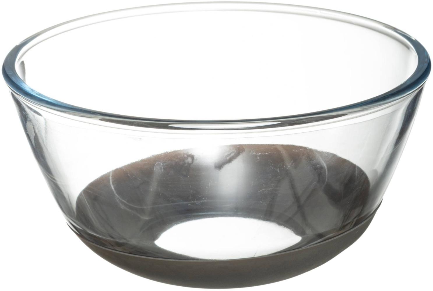 Küchenschüssel aus Glas, Silikon, 2,2 L Bild 1