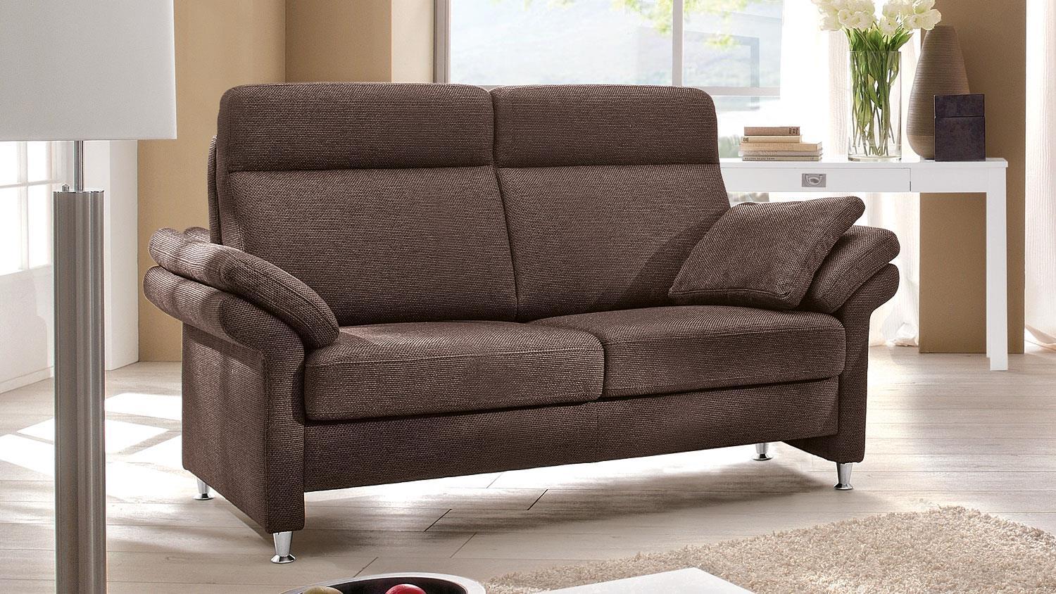 Sofa CONCEPT3 2-Sitzer braun schwarz Federkern 152 cm Bild 1