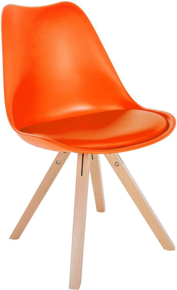 Stuhl Sofia Kunststoff Square orange Bild 1