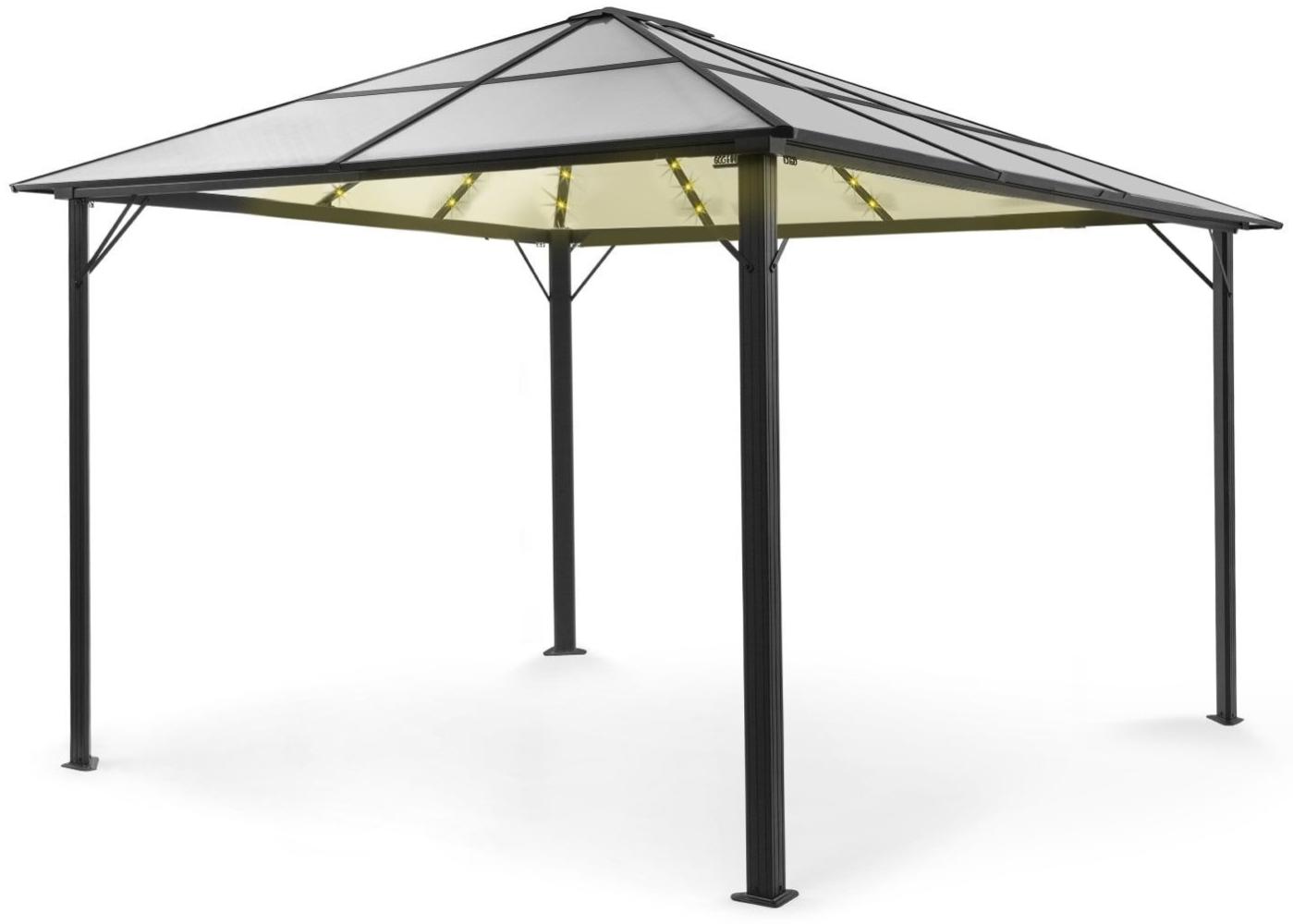 Pantheon Solid Sky Ambient Solar Pavillon 3x4m Polycarbonat Aluminium Transparent Bild 1