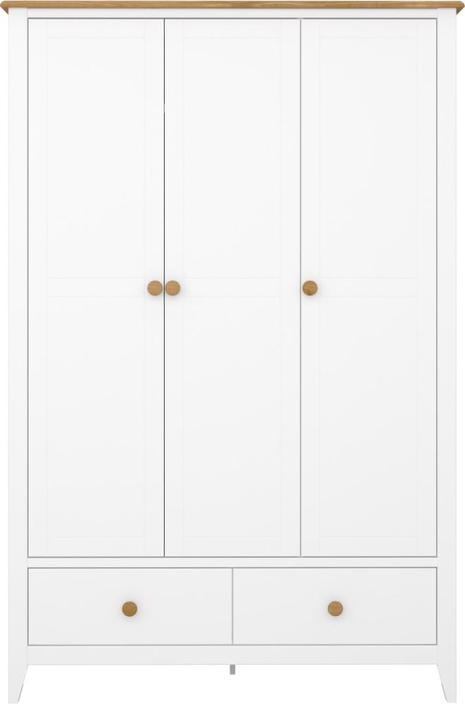 Steens Kleiderschrank Heston 103 weiss, 185 x 122 cm Bild 1