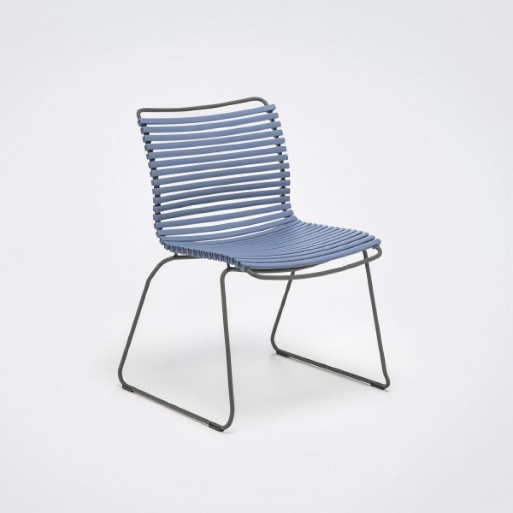 Outdoor Stuhl Click ohne Armlehne taubenblau Bild 1