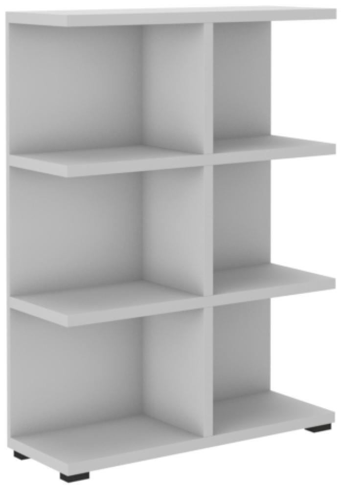Regal HANAH, 83,2x112,5x29x7, Grau Bild 1