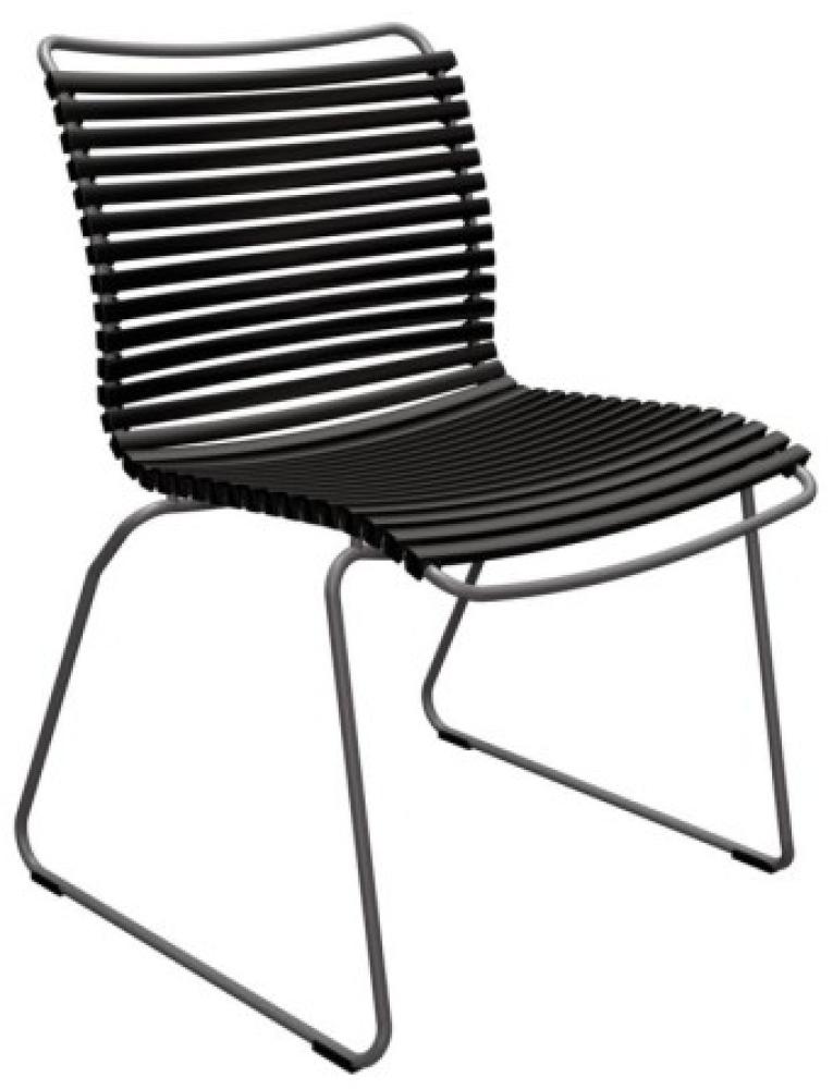 Outdoor Stuhl Click ohne Armlehne schwarz Bild 1