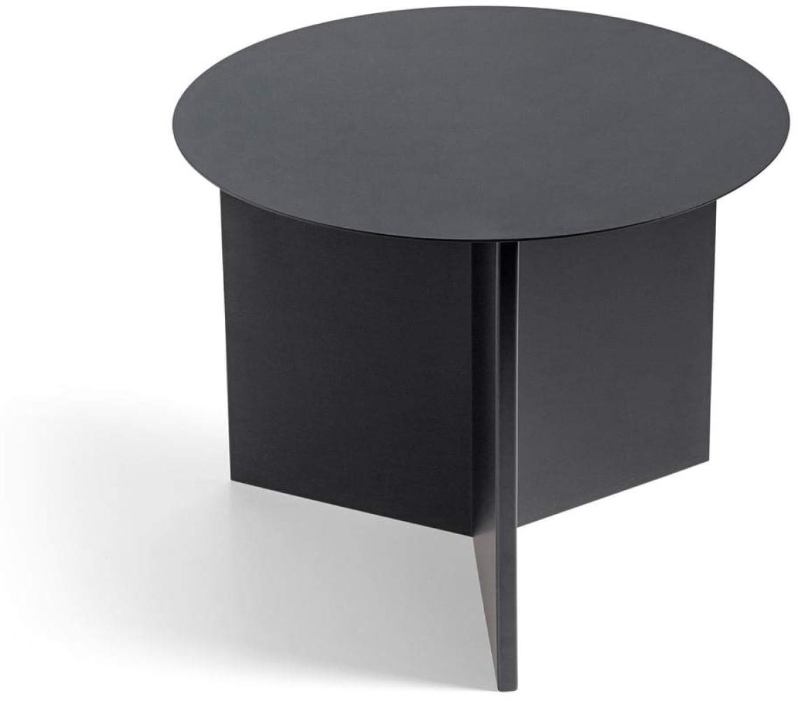 HAY Slit Table Round Beistelltisch, Stahl, Black, 35,5cm Bild 1