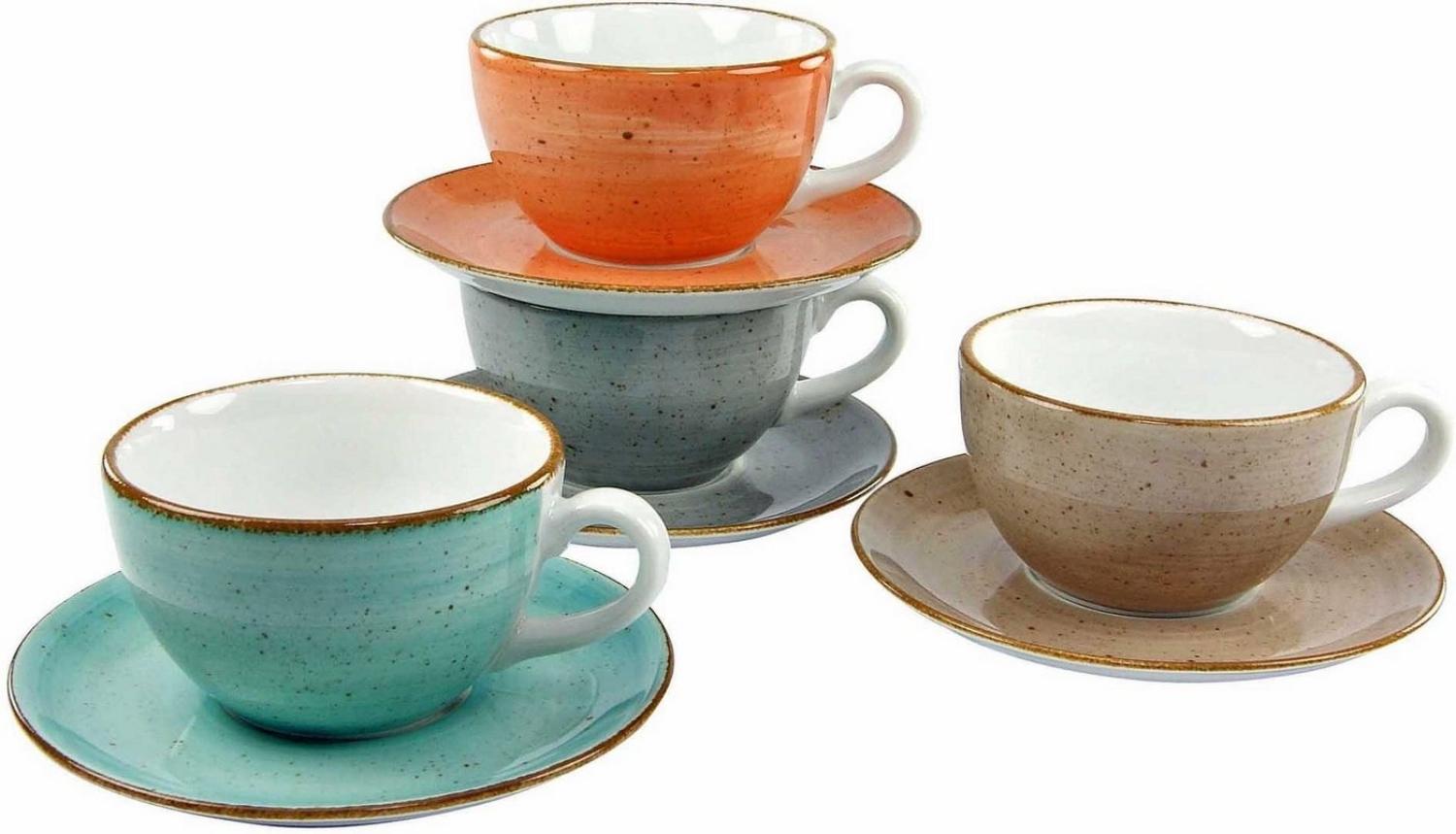 CreaTable 17726 Cappuccinotasse Vintage Nature, mehrfarbig (1 Set, 8-teilig) Bild 1