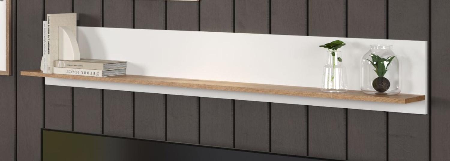 Wandboard Vianna in weiß und Eiche 170 cm Bild 1