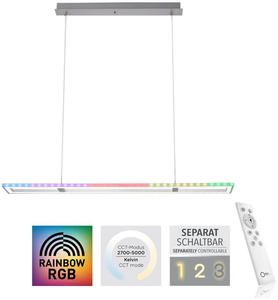 Leuchten Direkt 14638-55 FELIX60 Pendelleuchte Rainbow RGB silberfarben Bild 1