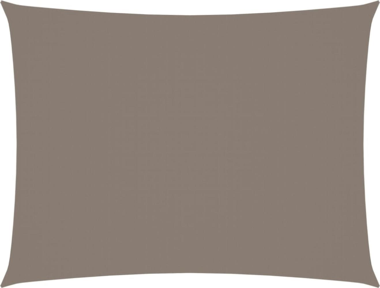 vidaXL Sonnensegel Oxford-Gewebe Rechteckig 4x6 m Taupe Bild 1