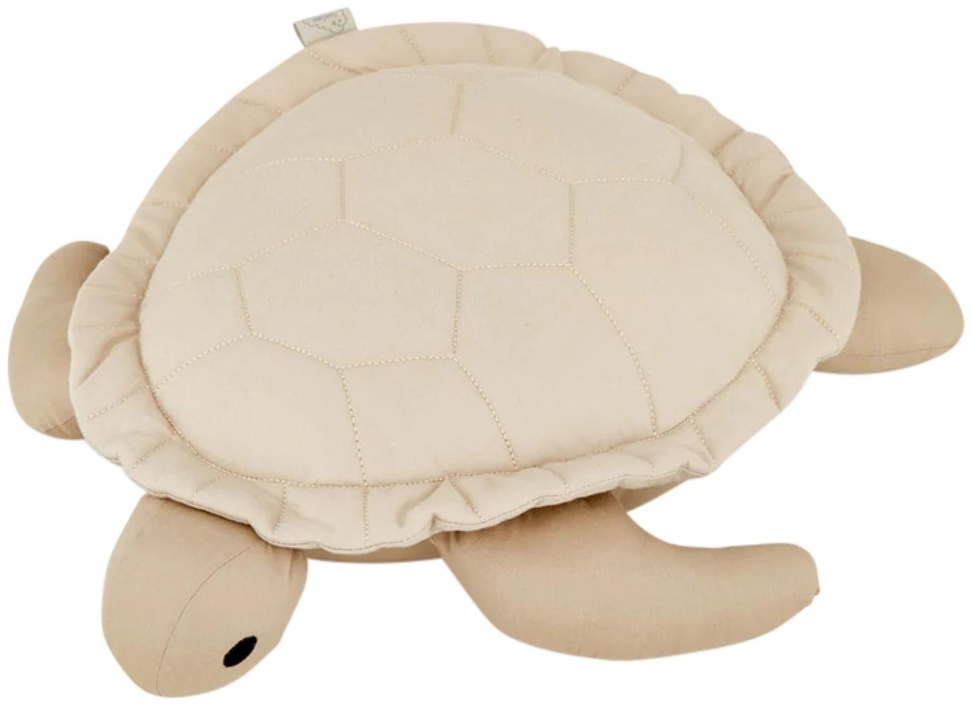 Cam Cam Copenhagen Sea Turtle Kissen,100 % Bio-Baumwolle in Latte Beige, 44 x 33 x 8,5 cm Bild 1