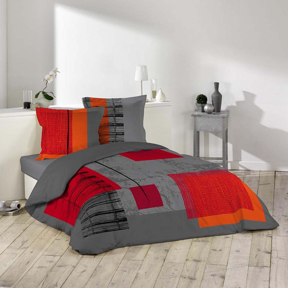 3tlg. Bettwäsche 240x220 Baumwolle Übergröße Bettdecke Kissen Bettbezug Bild 1