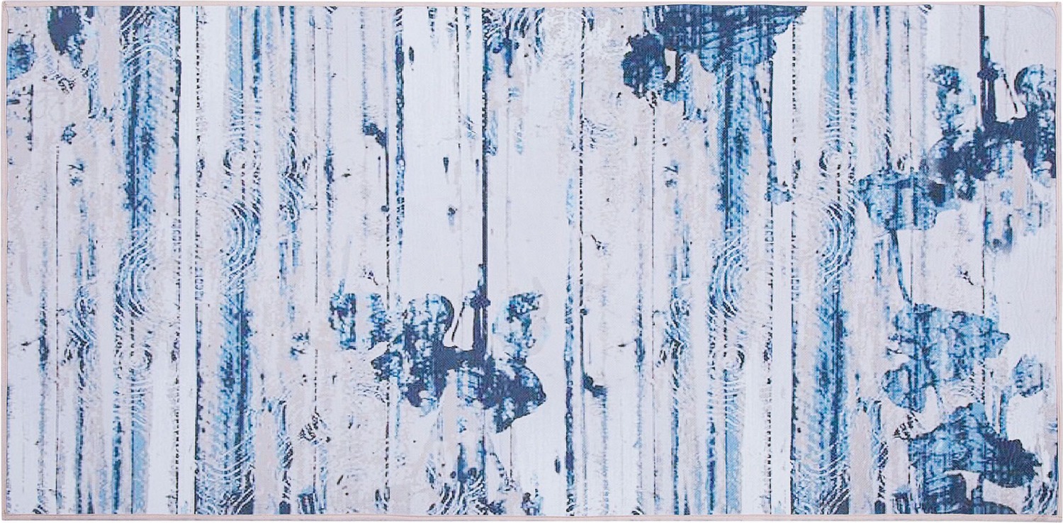 Teppich blau 80 x 150 cm Kurzflor BURDUR Bild 1