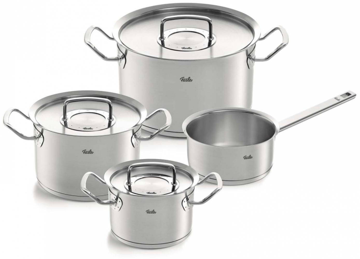 Fissler original-profi collection Topf-Set 4-tlg. mit Metalldeckel Edelstahl Bild 1