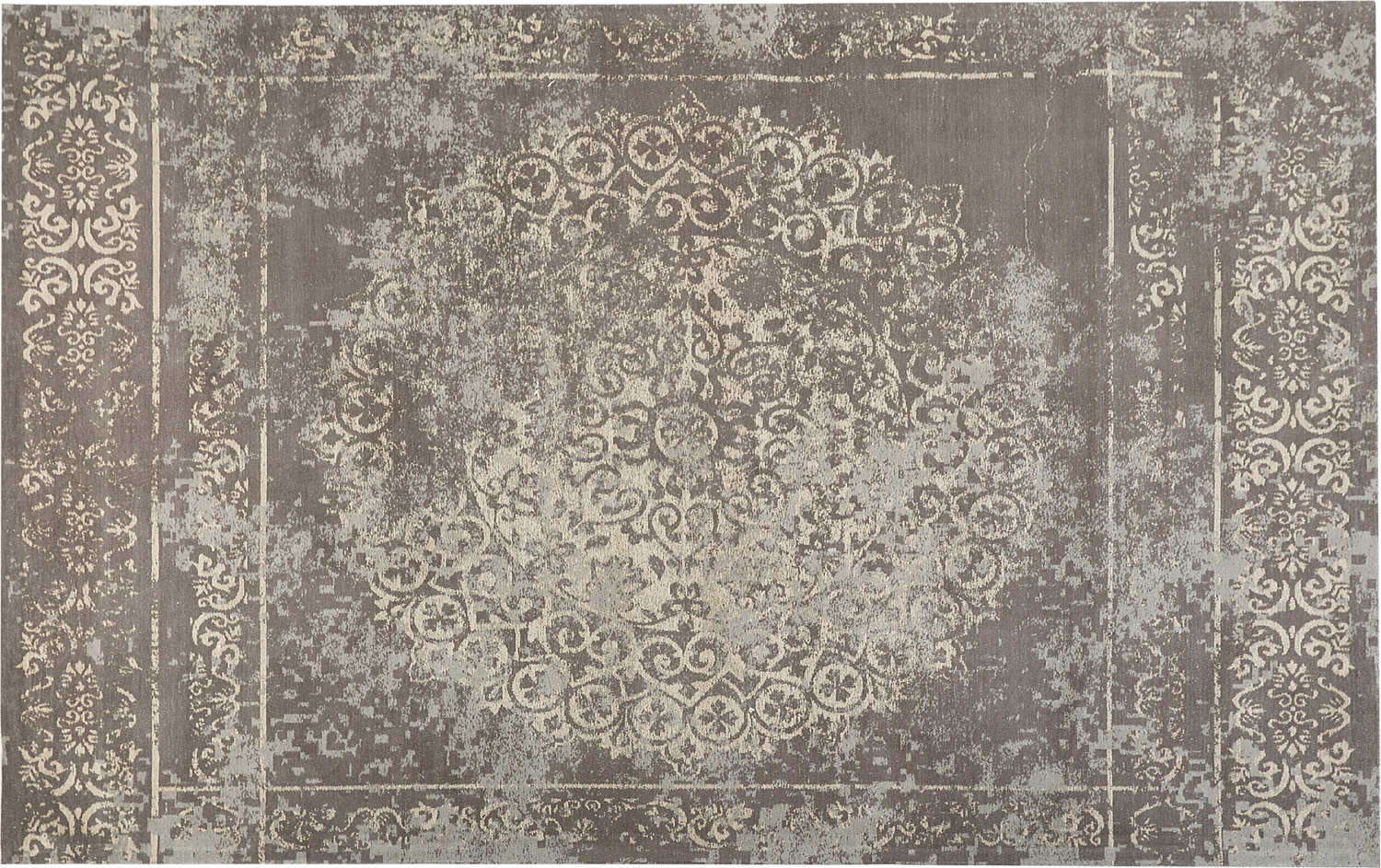 Teppich taupe-grau 140 x 200 cm orientalisches Muster Läufer BEYKOZ Bild 1