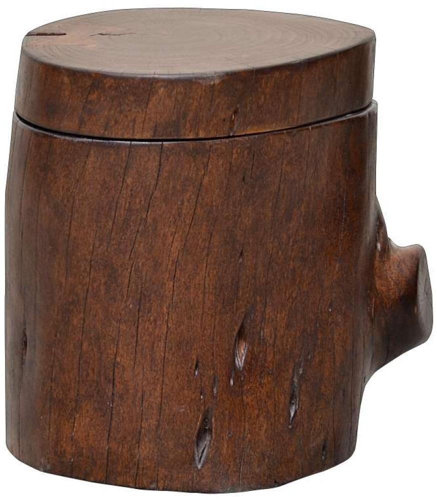 MiaMöbel Sitzhocker Timber höhenverstellbar Massivholz, Metall Sheesham Modern Indien Indisch Bild 1