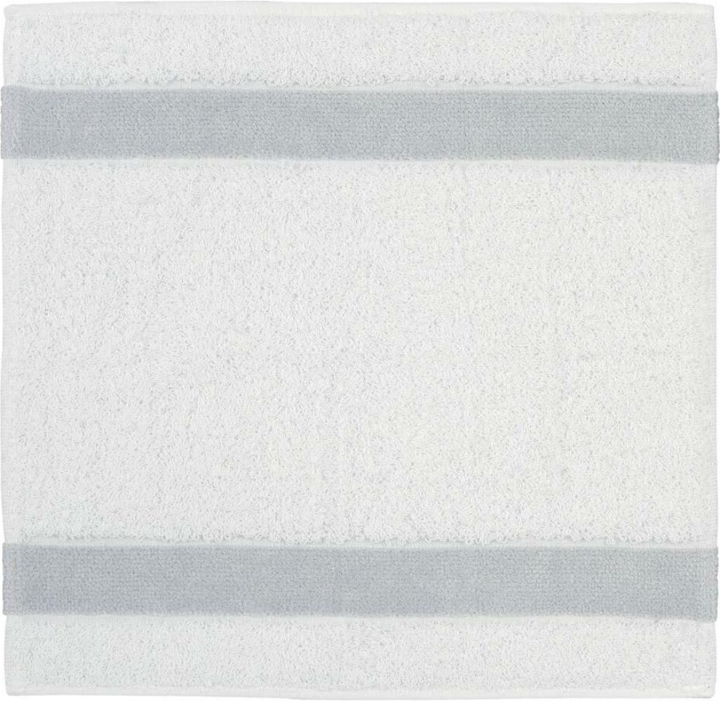 Feiler Handtücher Exclusiv mit Chenillebordüre | Seiftuch 30x30 cm | silber Bild 1