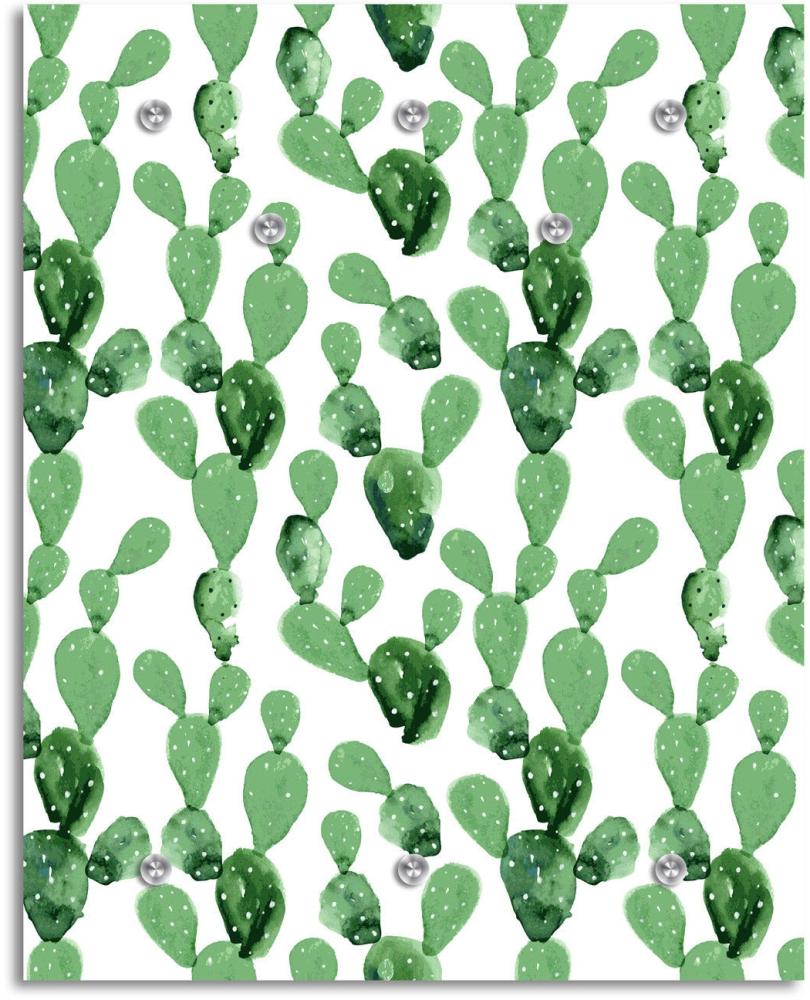 Queence Garderobe - "Godot Druck" auf hochwertigem Arcylglas inkl. Edelstahlhaken und Aufhängung, Format: 100x120cm Bild 1