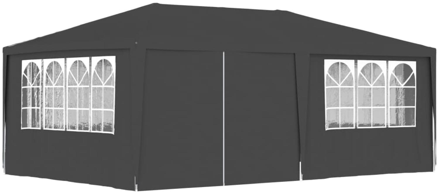 Profi-Partyzelt mit Seitenwänden 4×6 m Anthrazit 90 g/m² Bild 1