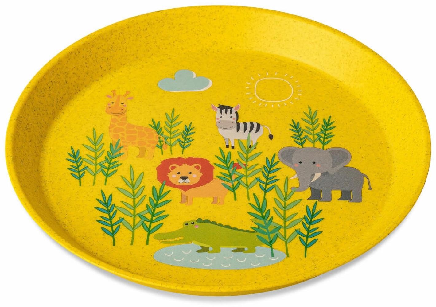 Koziol Kleiner Teller Connect Plate Africa, Speiseteller, Kunststoff-Holz-Mix, Organic Yellow, 20. 5 cm, 1417681 Bild 1