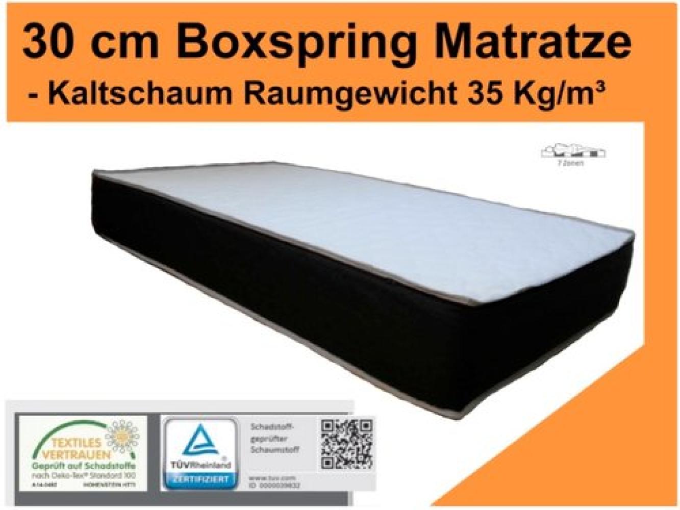 Höhe 30 cm - Boxspring Matratze - RG 35 Kg/m³ -Härtegrad: H2/H3 Bild 1