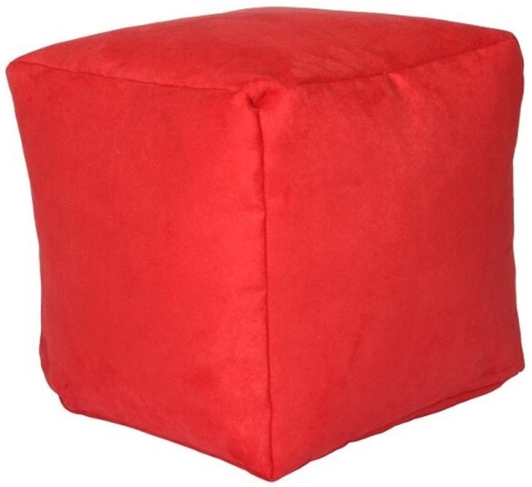 Sitzwürfel Alka rot groß 40 x 40 x 40 mit Füllung Bild 1