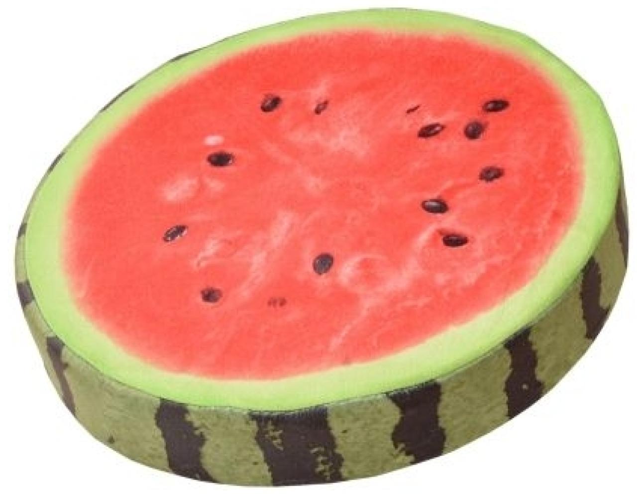Doppler Sitzkissen Frucht ca. Ø 38 cm x 6 cm, D. Wassermelone, mit RV Bild 1