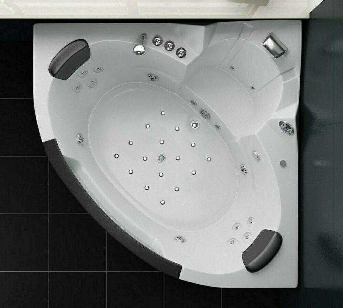 Luxus LED Whirlpool Badewanne SET 172x172cm +Heizung+Hydrojets +Ozon +Radio 2024 Bild 1