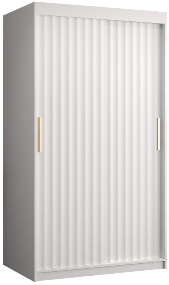 Kleiderschrank Kirtan Wave 1 100 (Farbe: Weiß, Größe: 100 cm) Bild 1