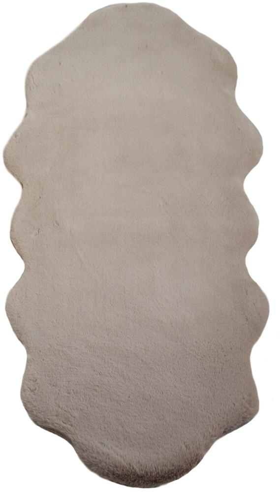 Kinder Teppich Carlo  Schaffell imitat - 60x180 cm - Beige Bild 1
