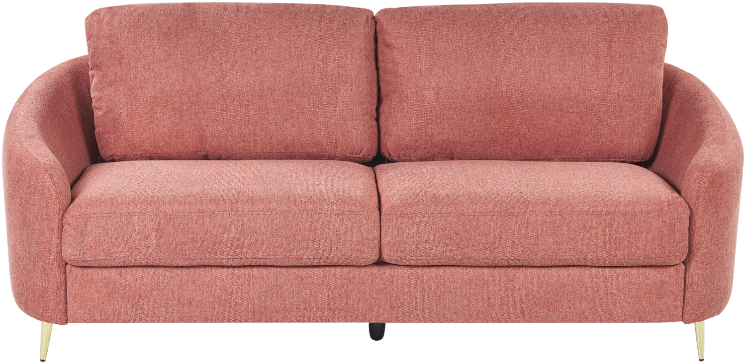 3-Sitzer Sofa Polsterbezug rosa gold TROSA Bild 1