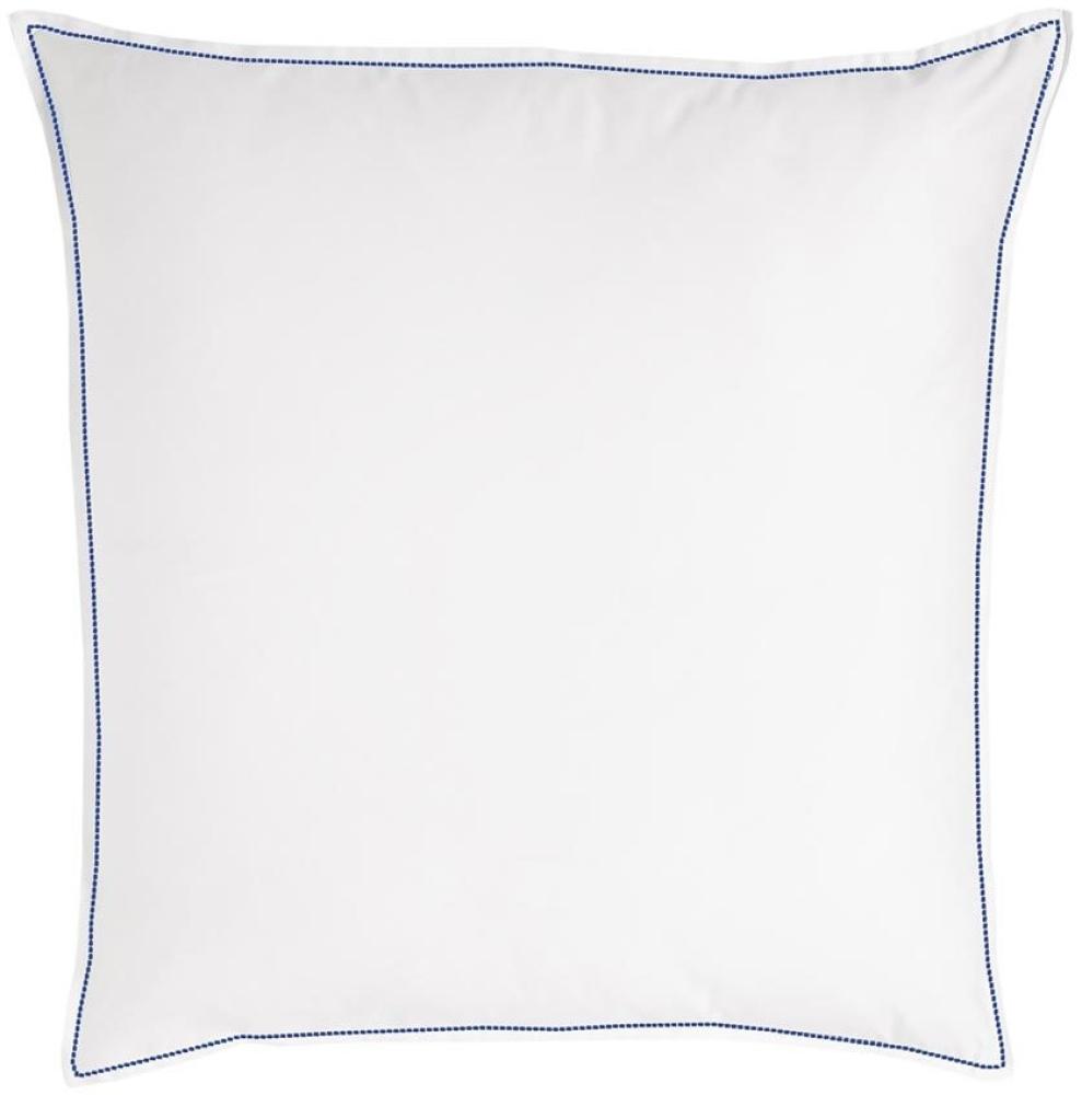 Traumschlaf Uni Kissenbezug White Collection Pico-Pico | 70x90 cm | dark-blue Bild 1