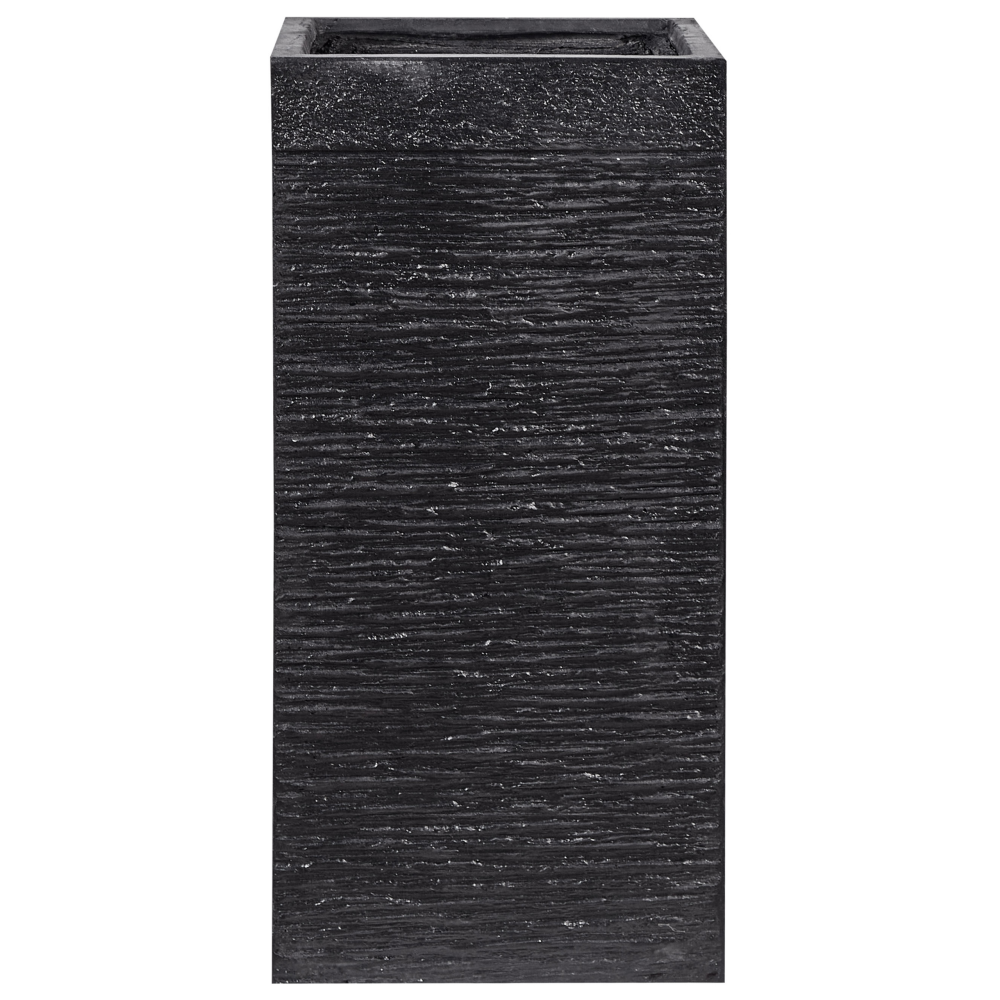 Blumentopf schwarz quadratisch 33 x 33 x 70 cm DION Bild 1