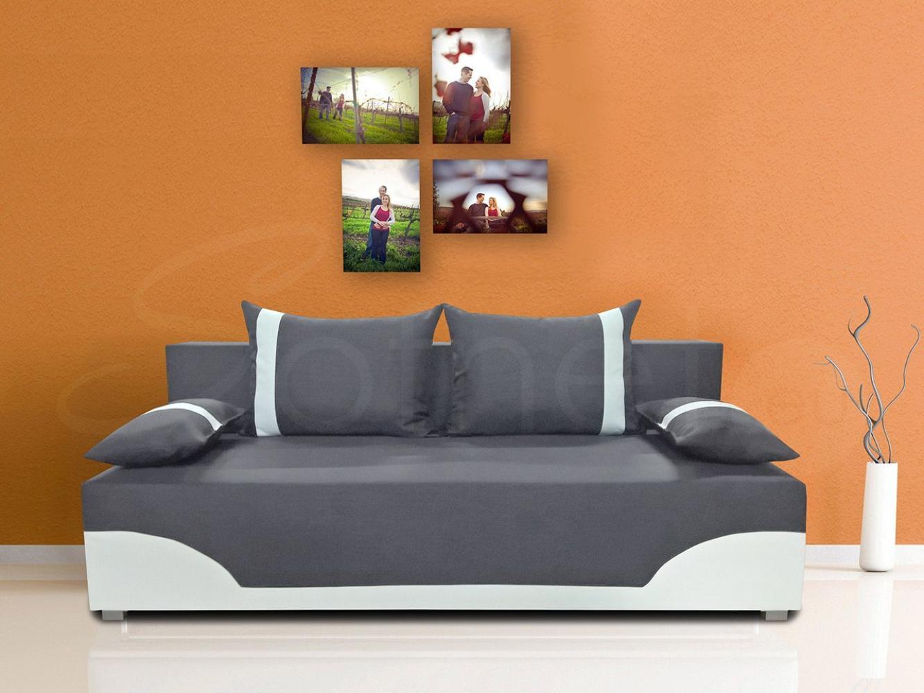 Sofnet Schlafsofa Dario, mit Schlaffunktion und Bettkasten, Bettsofa, Couch, Sofagarnitur Bild 1