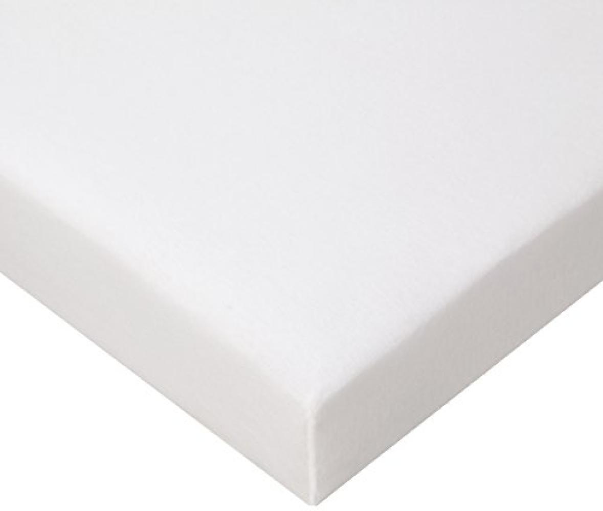 FabiMax 2673 Jersey Spannbettlaken für Kinderbett, 70 x 140 cm, weiß Bild 1