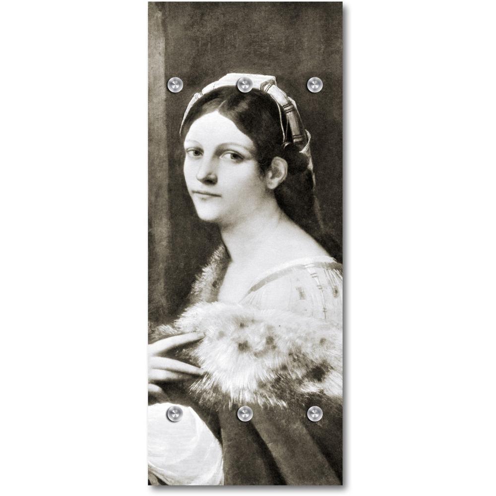 Queence Garderobe - "Zola" Druck auf hochwertigem Arcylglas inkl. Edelstahlhaken und Aufhängung, Format: 50x120cm Bild 1