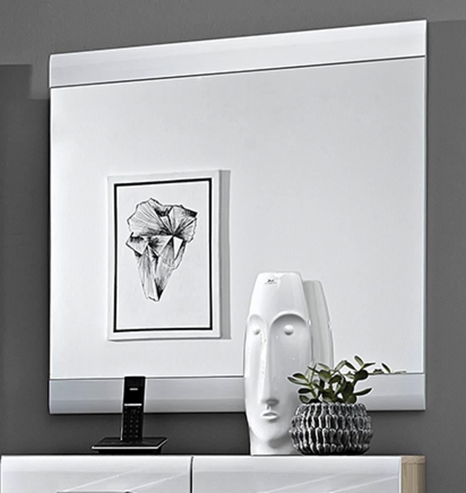 Wandspiegel >Allison< in Weiß-Struktur aus MDF - 84x86x2cm (BxHxT) Bild 1
